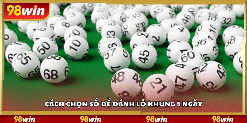 Hướng dẫn chọn số để đánh lô khung 5 ngày