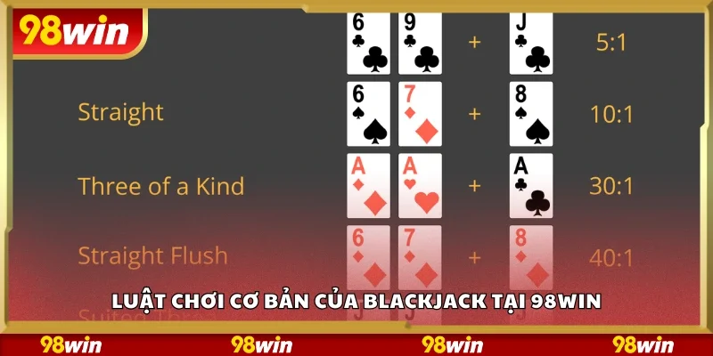 Tìm hiểu luật chơi của Blackjack rules tại 98 Win